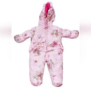 Steve Madden Pink Floral Snowsuit